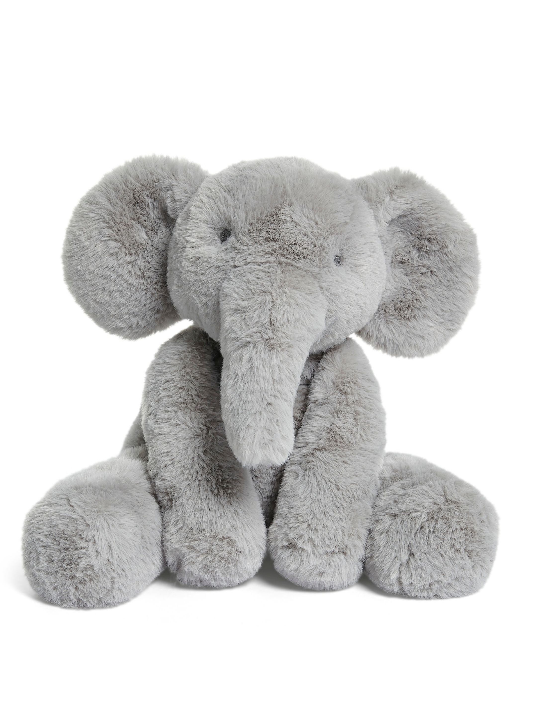 Keepsake Gift Set - Seed Muslin Blanket with Archie Elephant Soft Toy & Blue Imprint Tin image number 4